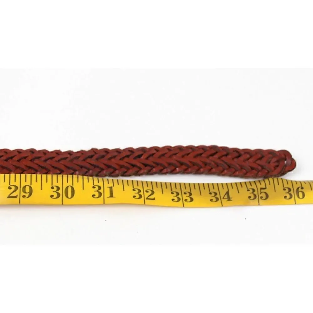 Lady Canterbury BRAIDED WOVEN BROWN GENUINE LEATHER 1